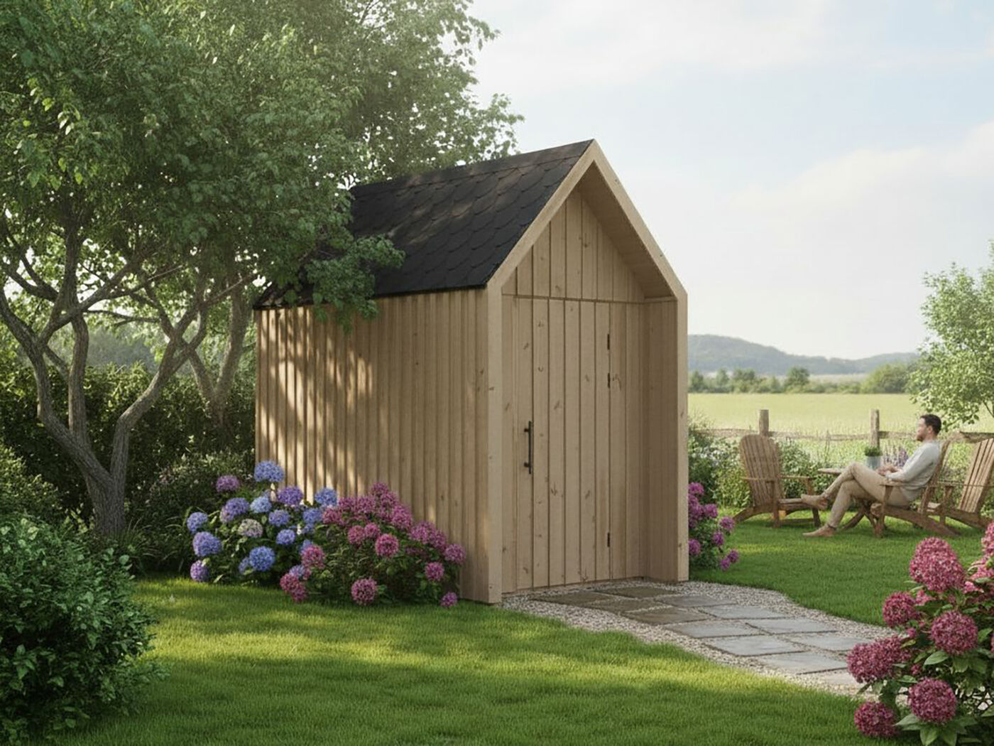 Fjordholz Garten- und Gerätehaus Modell Västervik- | 2x2m