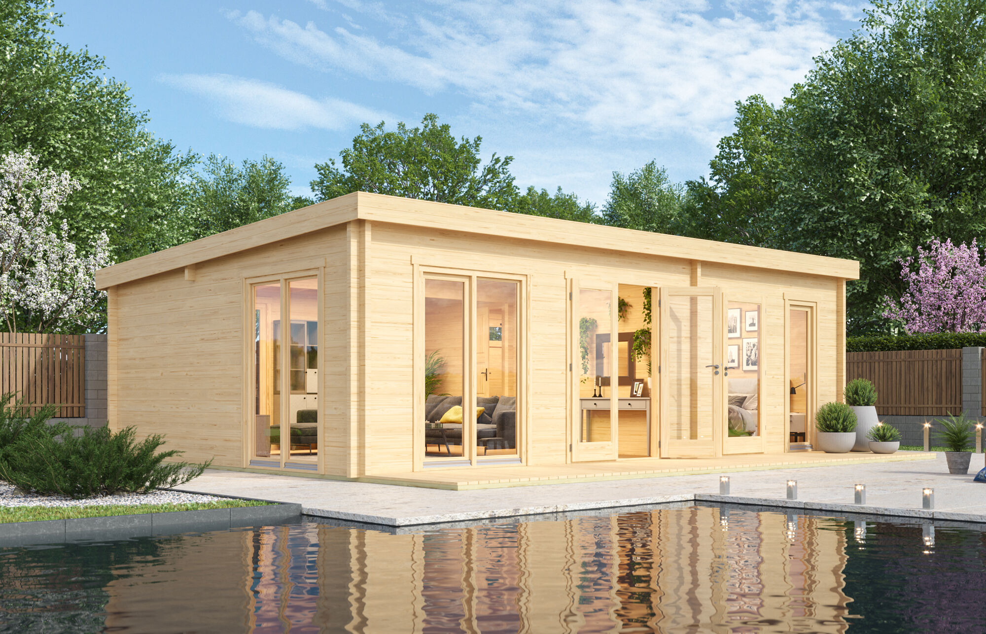 Fjordholz Holzgartenhaus Modell Henning 70 | 6x4m