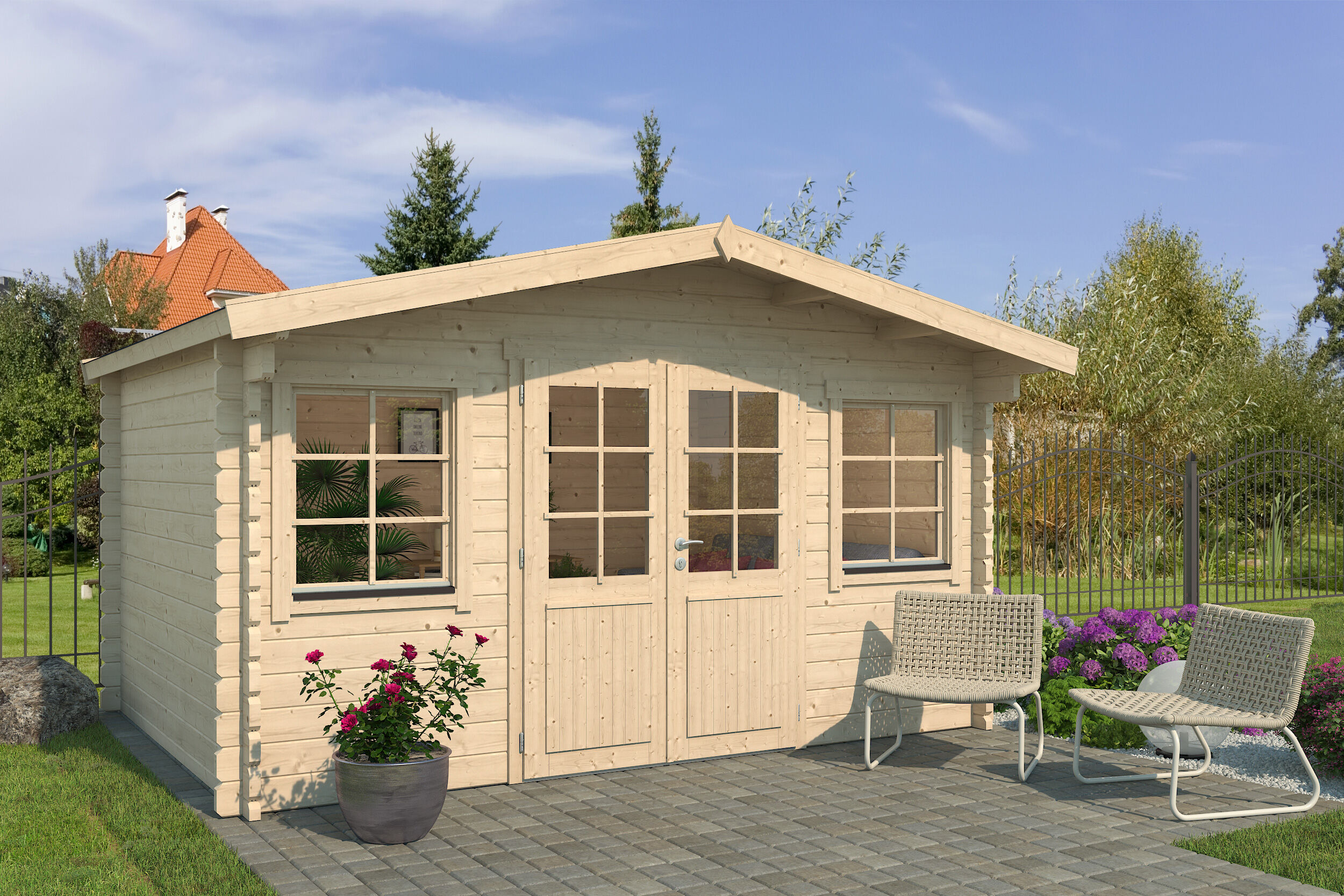 Fjordholz Holzgartenhaus Modell Daniel 44 | 4x3m