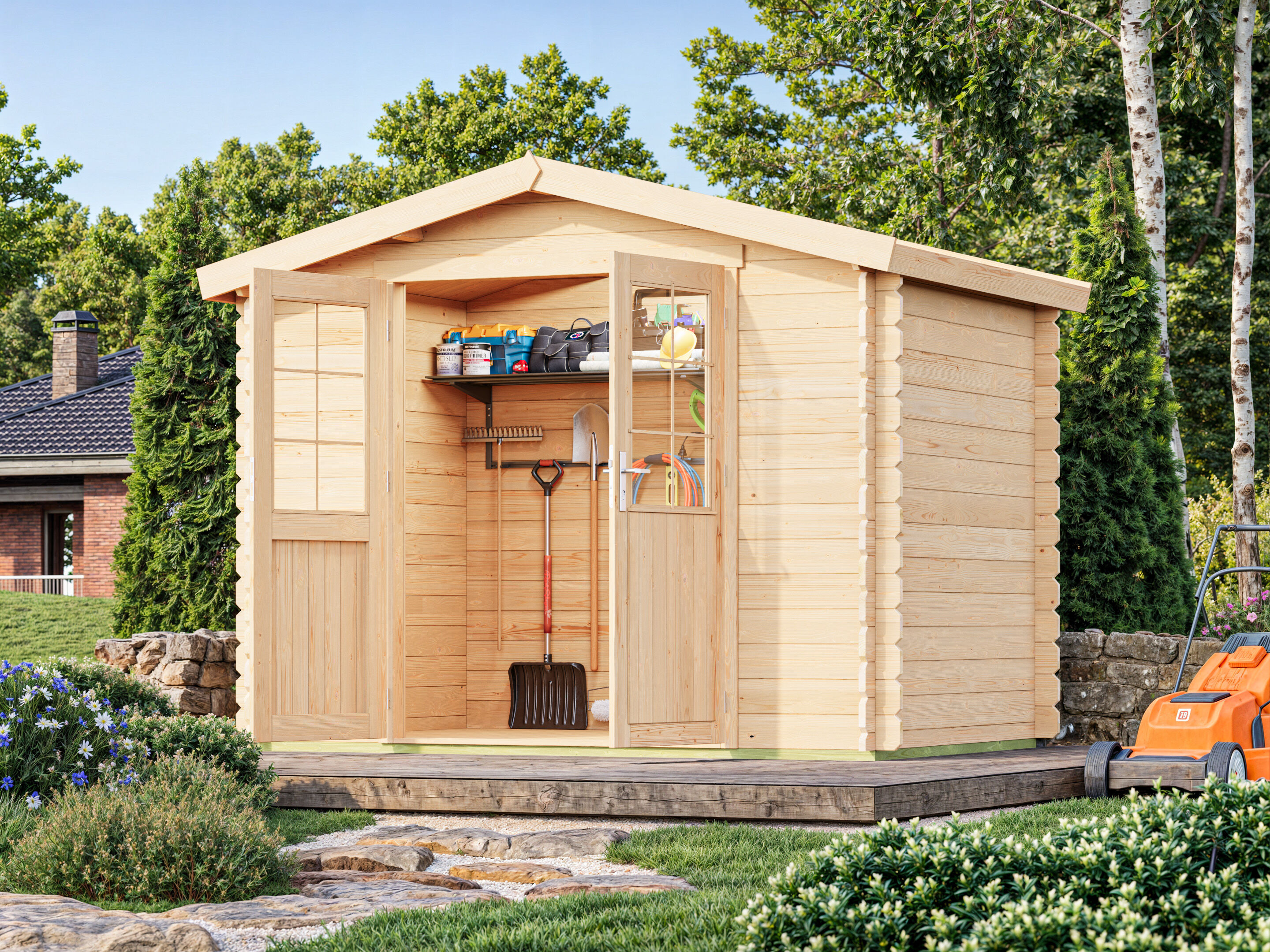 Fjordholz Holzgartenhaus Modell Bente 28 A | 3x2m