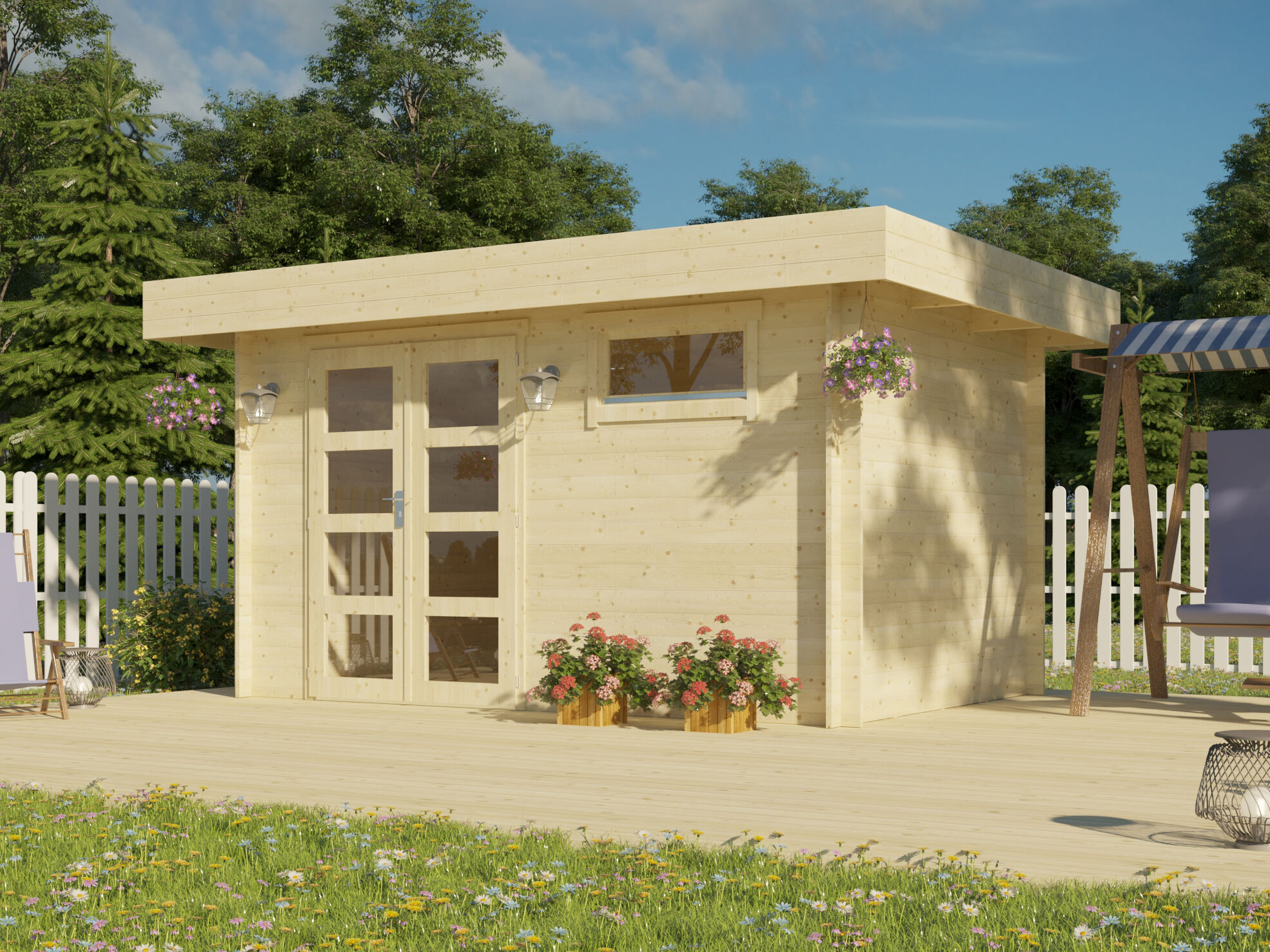 Holzgartenhaus Modell Christina 28