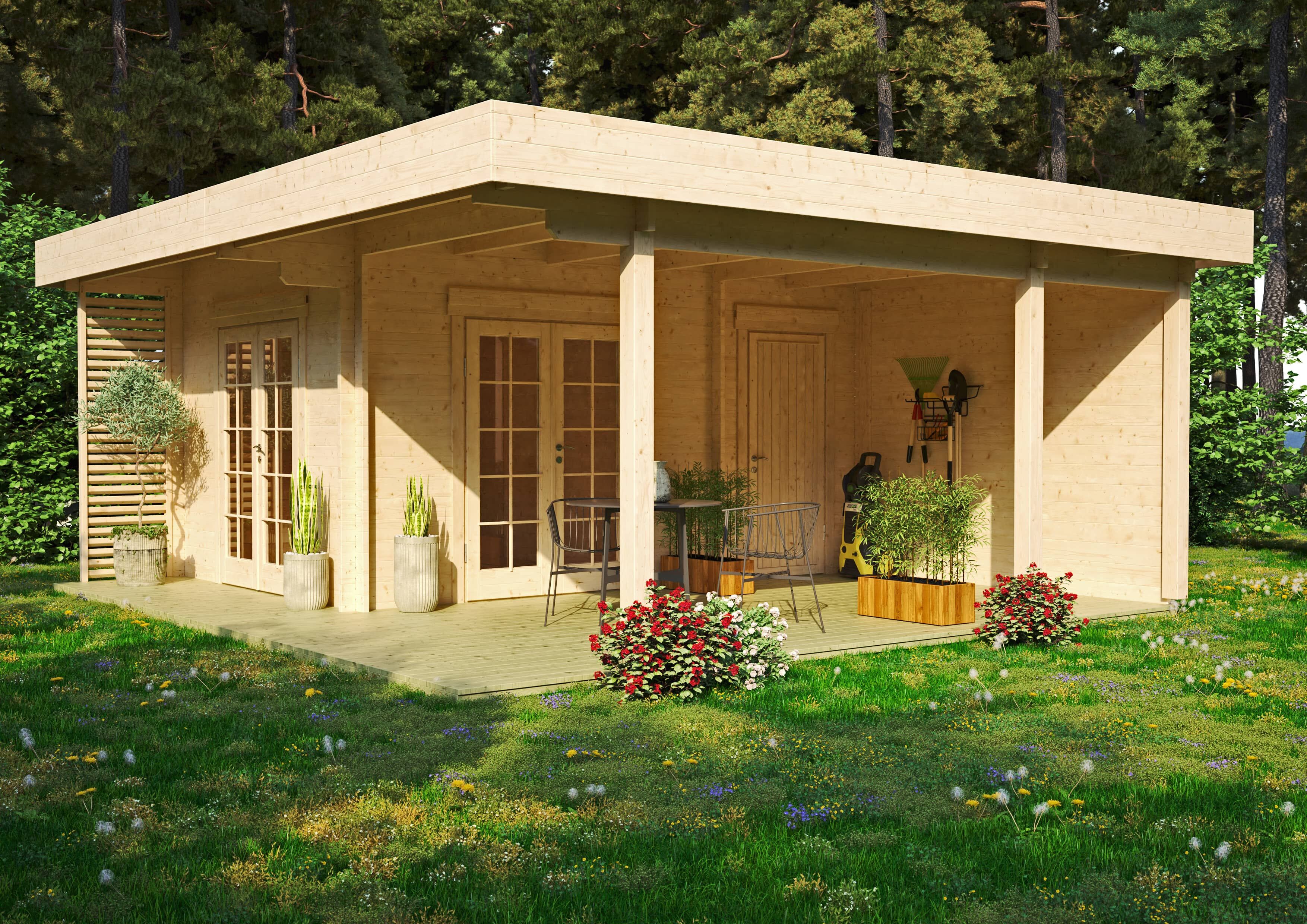 Gartenlounge Modell Petra 44 B mit Abstellraum