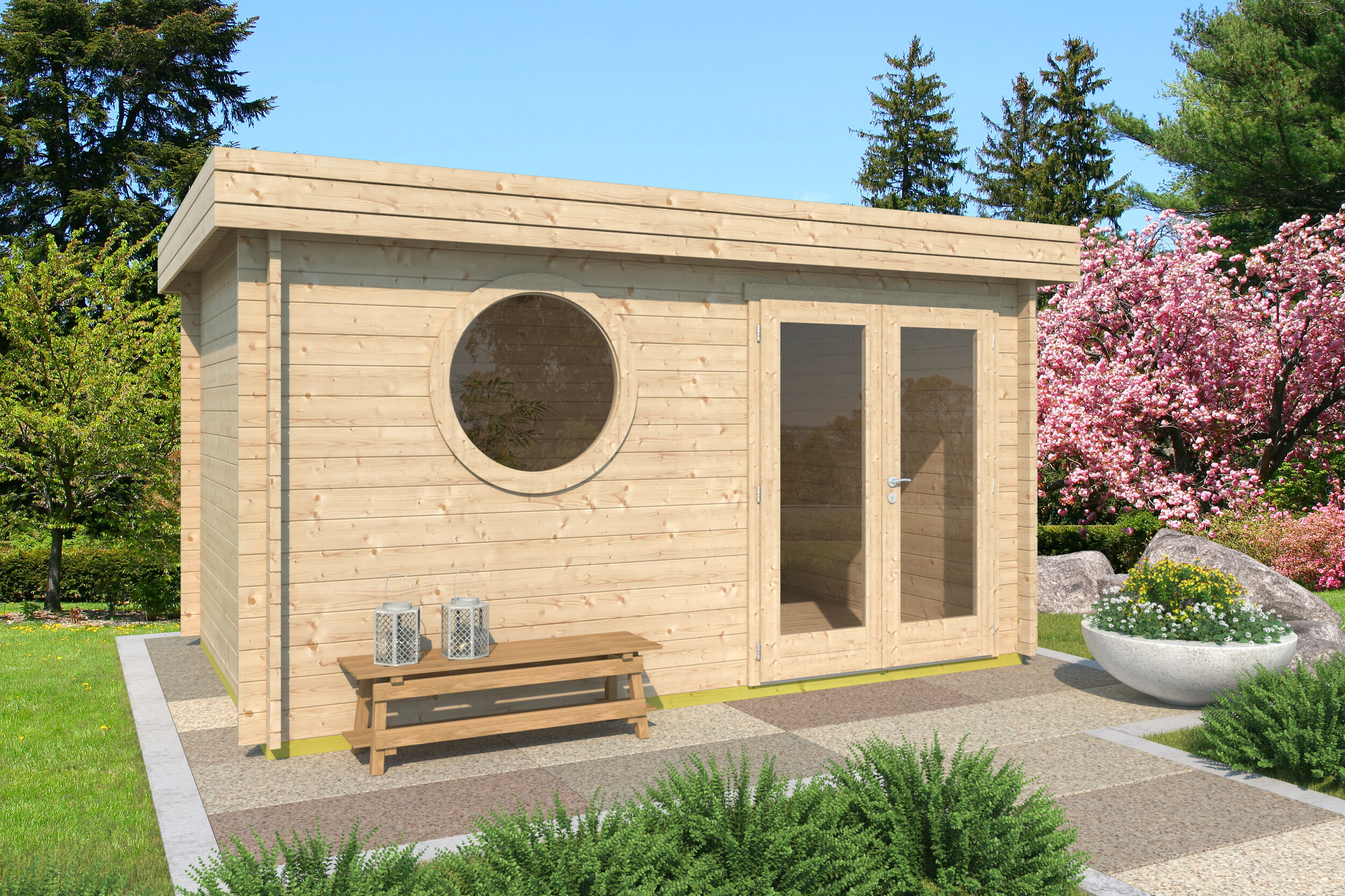Fjordholz Holzgartenhaus Modell Lola 44 | 5x3m