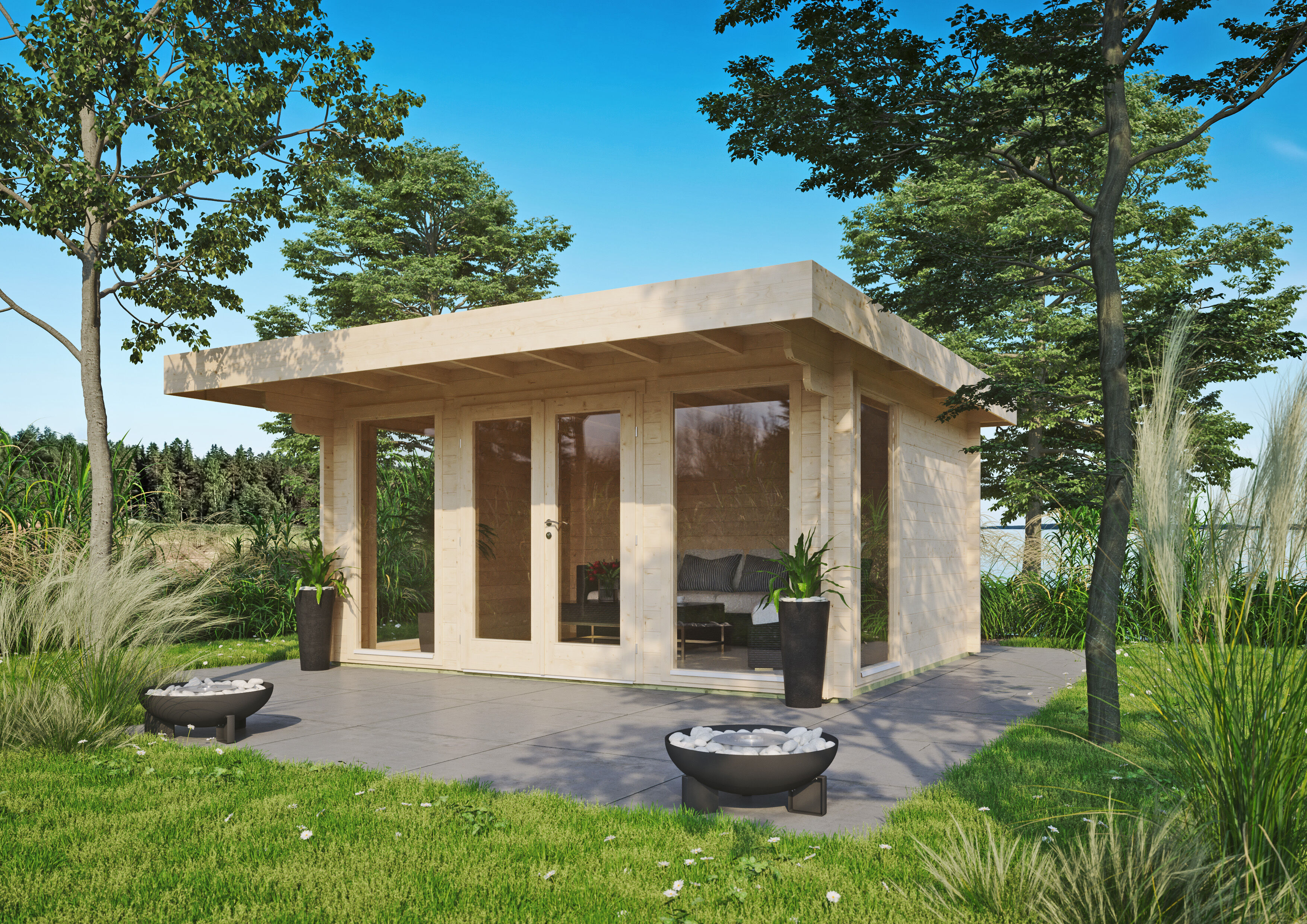 Fjordholz Holzgartenhaus Modell Greta 44 A | 5x3m