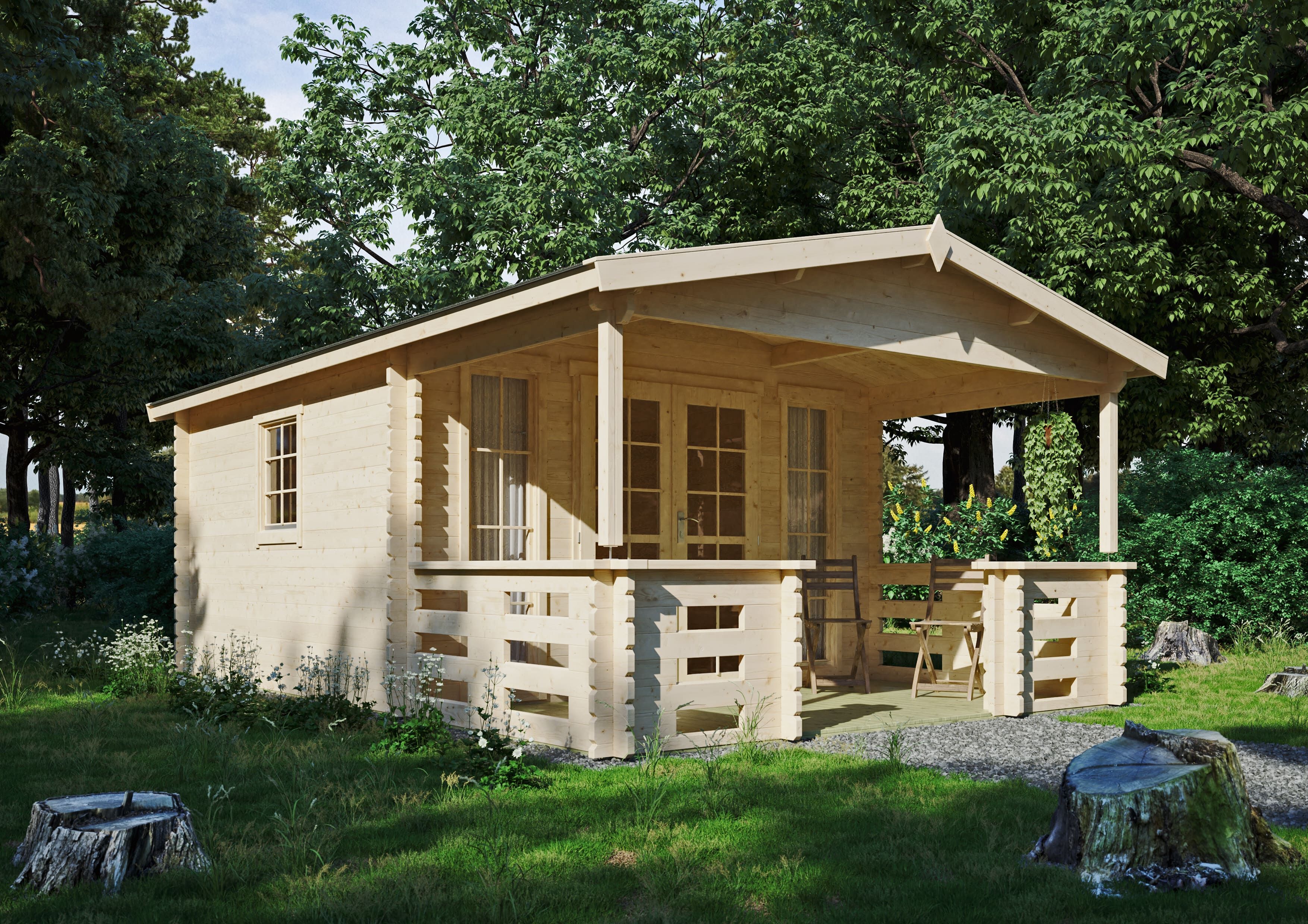 Fjordholz Holzgartenhaus Modell Franjo 44 A | 5x4m