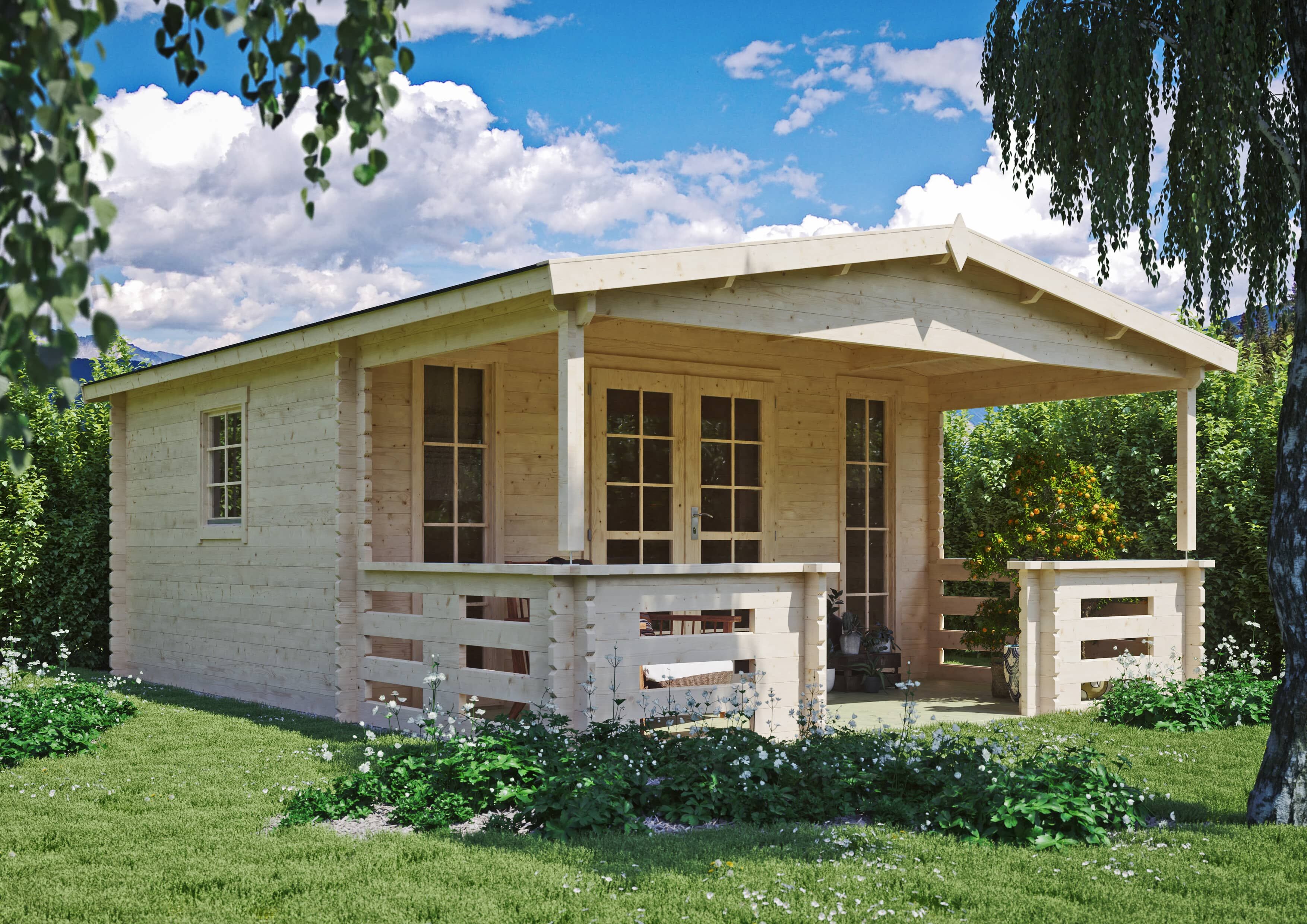 Fjordholz Holzgartenhaus Modell Franjo 44 C | 6x4m