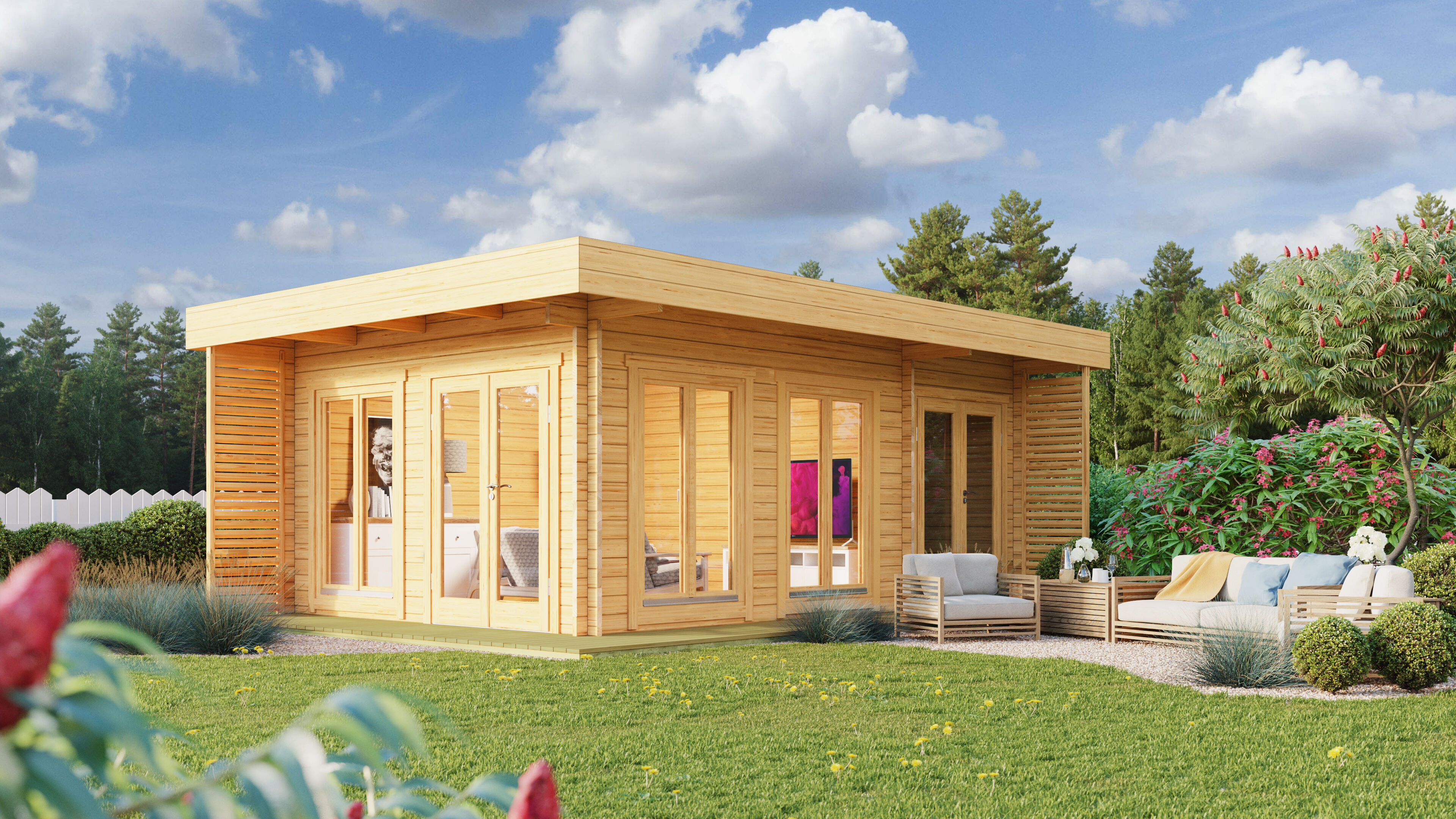 Gartenlounge Modell Petra 44 F | 6x4m