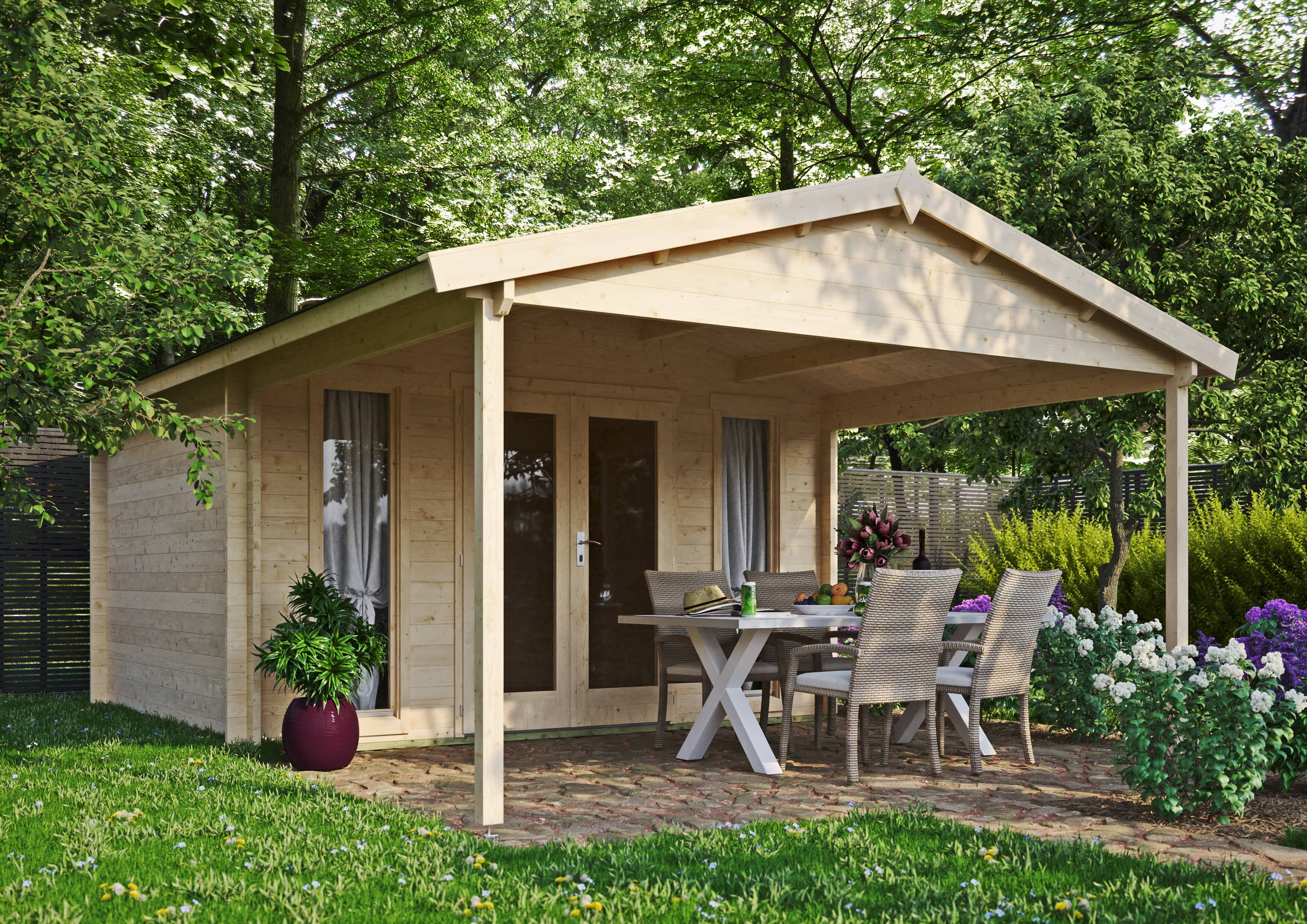 Holzgartenhaus Modell Luise 40 E