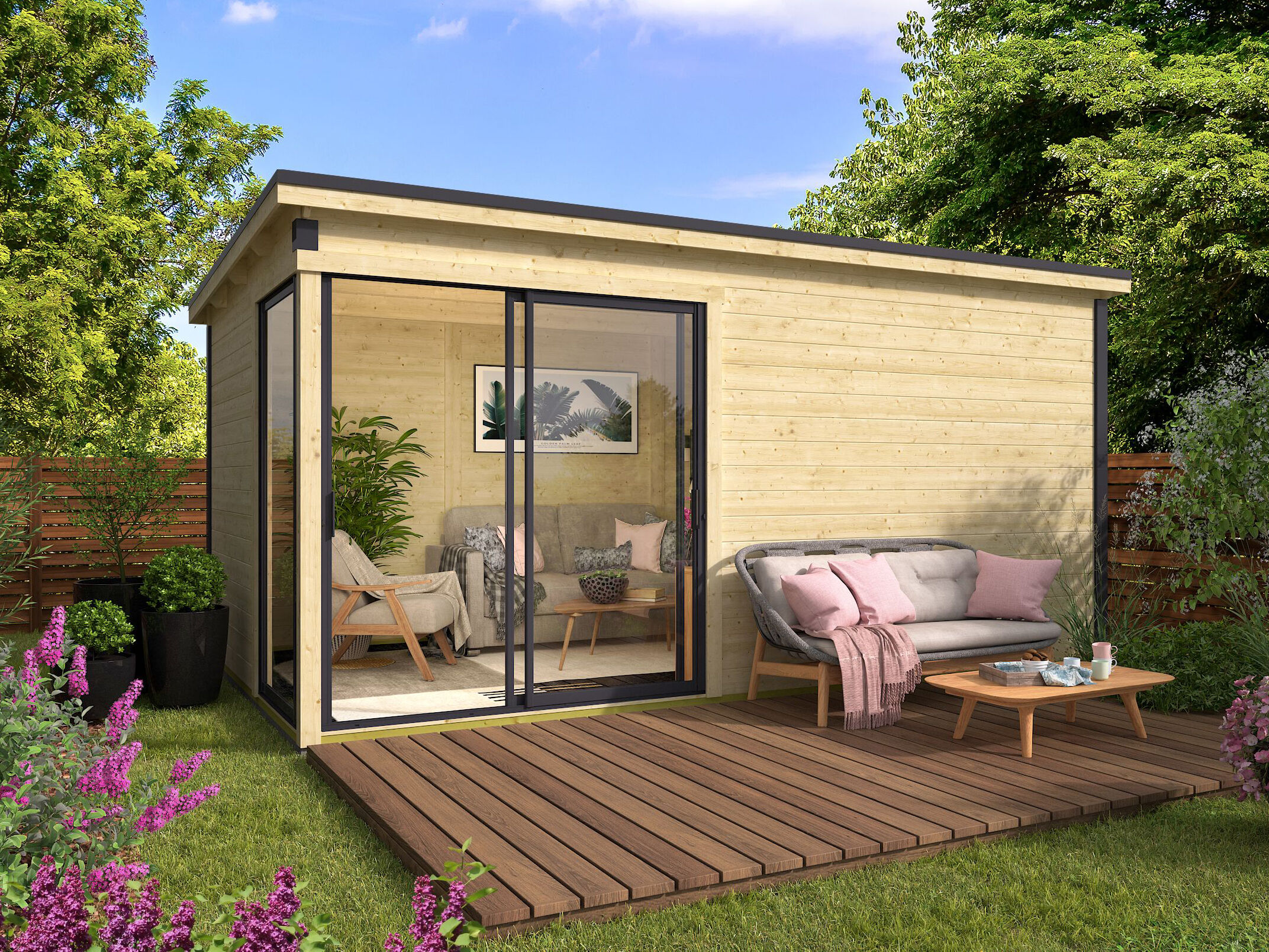 Fjordholz Holzgartenhaus Modell Amrum-4 | 5x3m