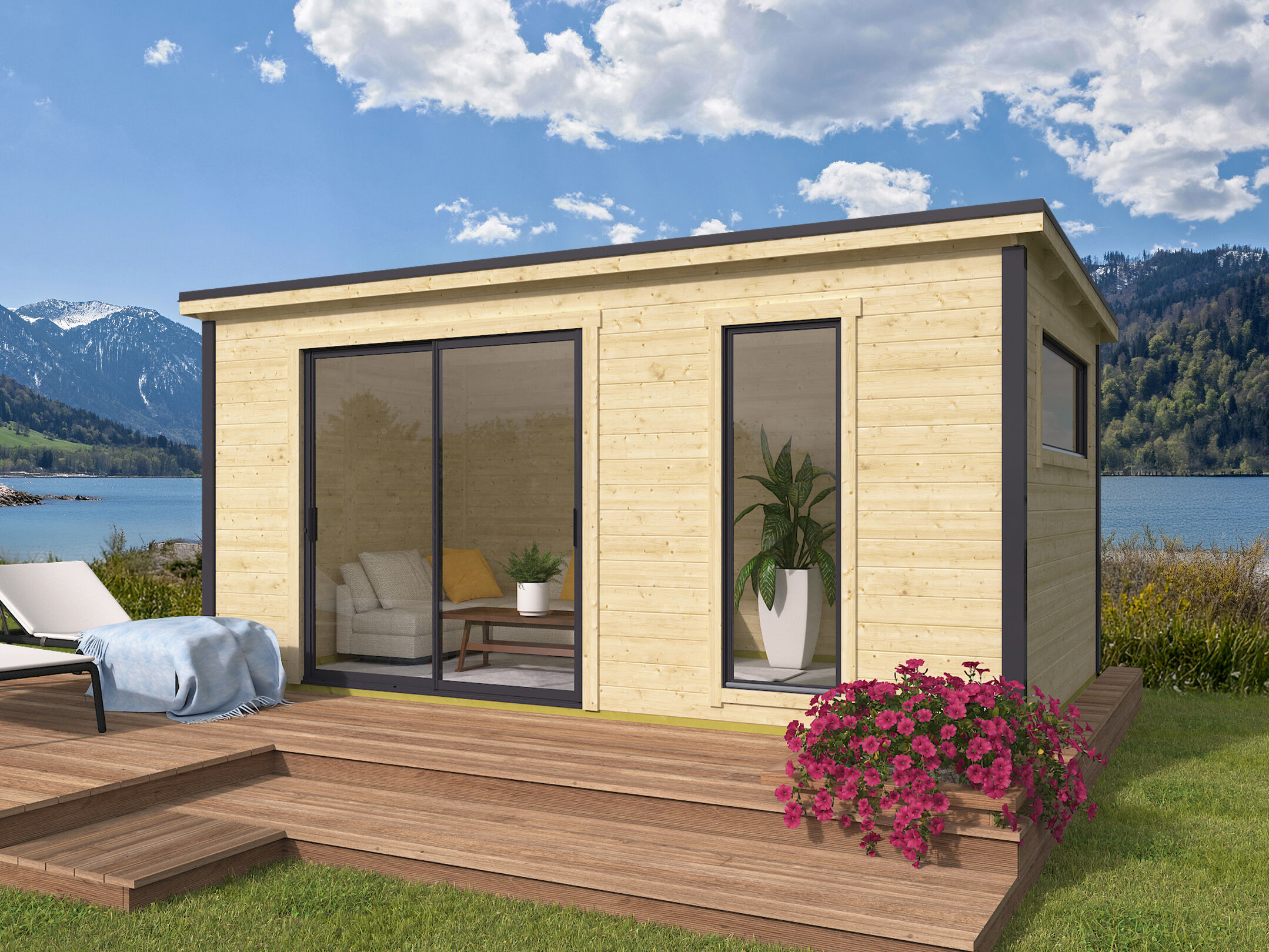 Fjordholz Holzgartenhaus Modell Juist-3 | 5x3m