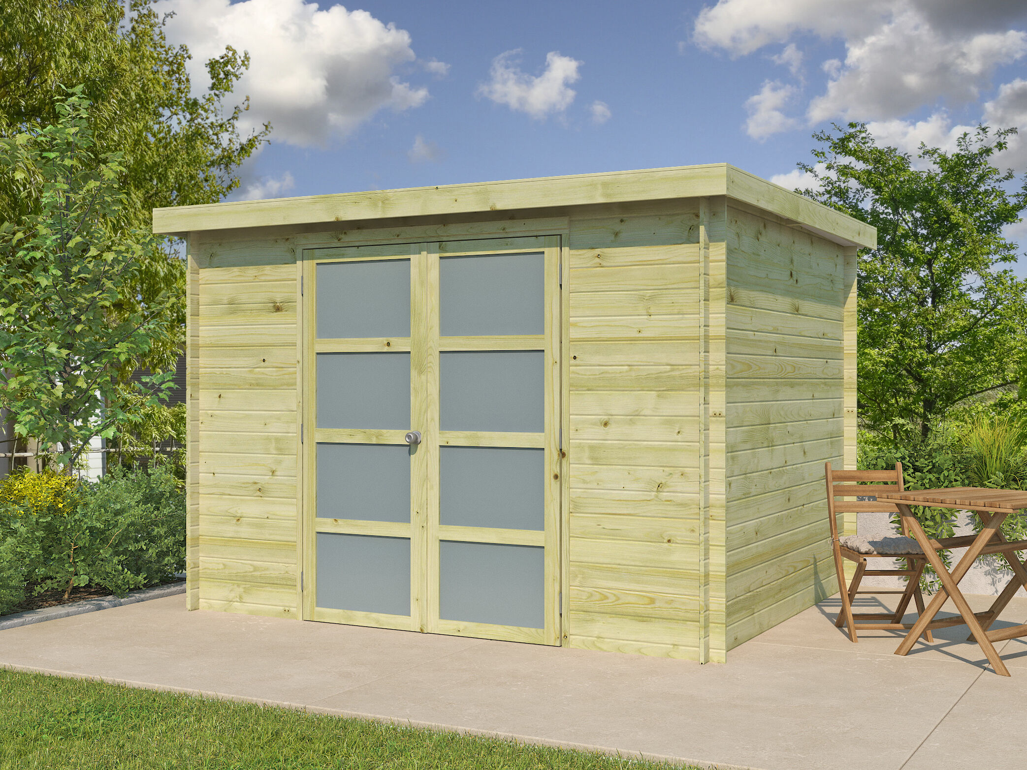 Gerätehaus Modell Umea 7,38 m² | 3x2m