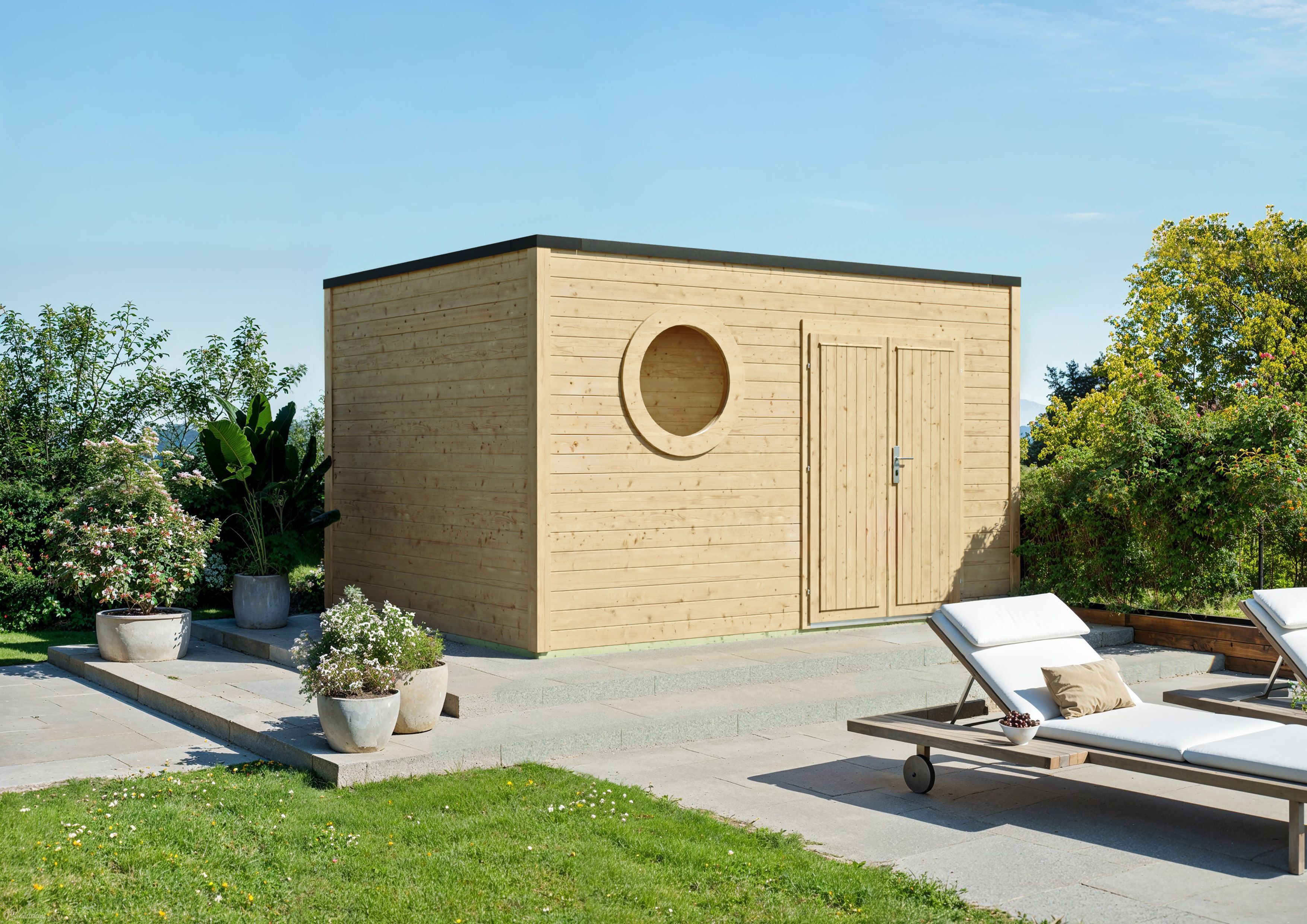 Fjordholz Holzgartenhaus Modell Rondo 40 C | 4x3m