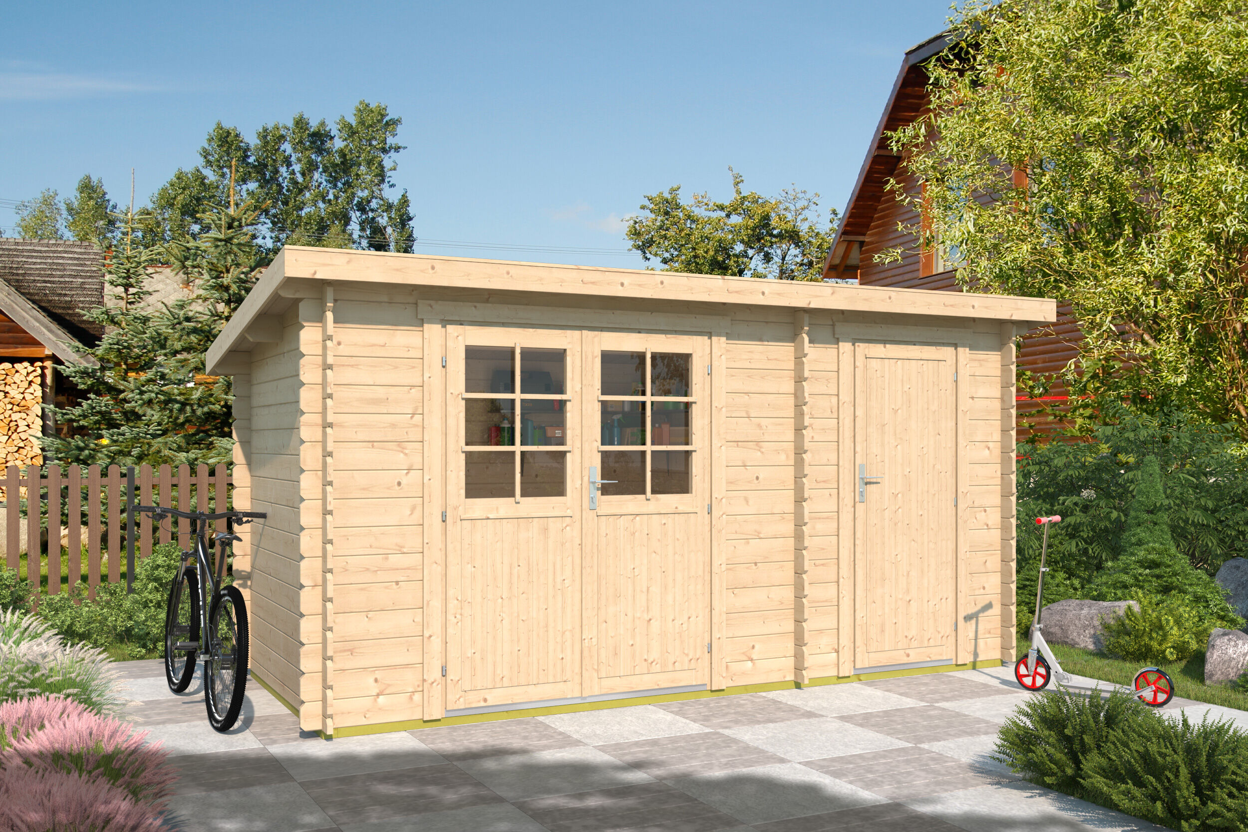 Fjordholz Holzgartenhaus Modell Annika 28 B | 3x2m