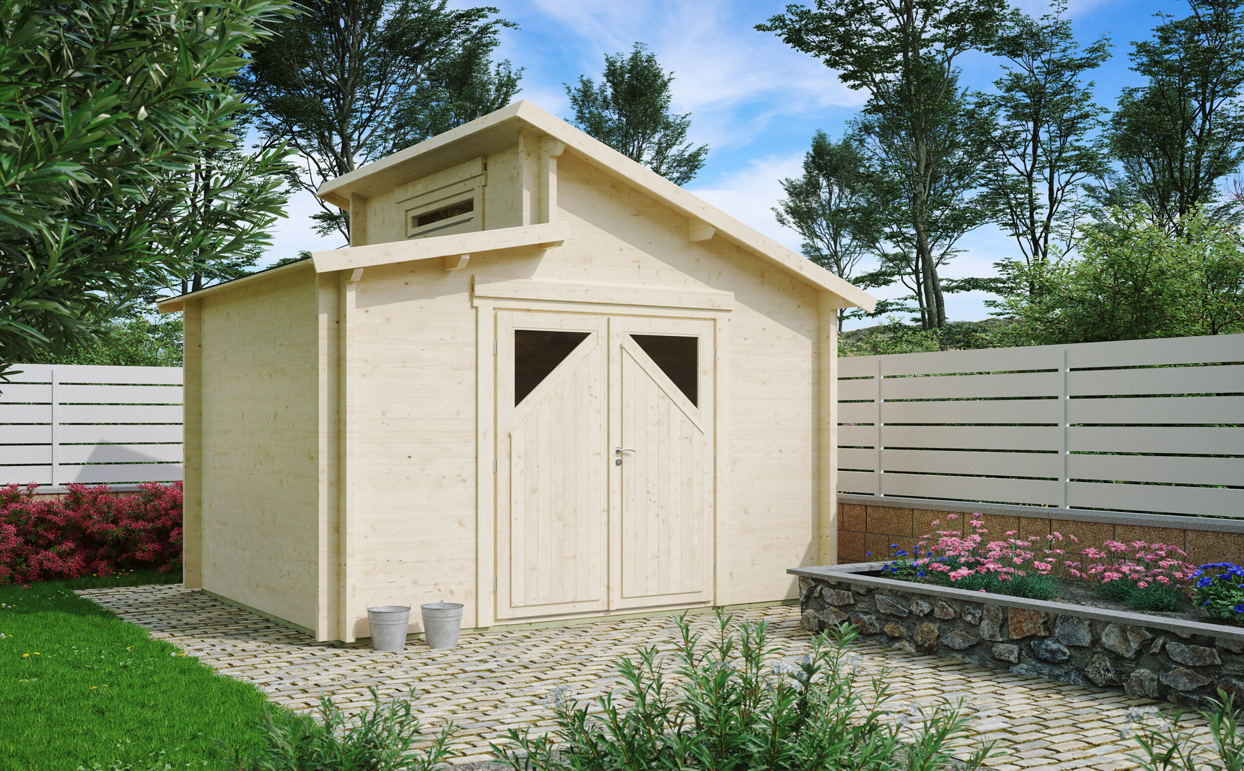 Fjordholz Holzgartenhaus Modell Varianta 44 C | 3x2m