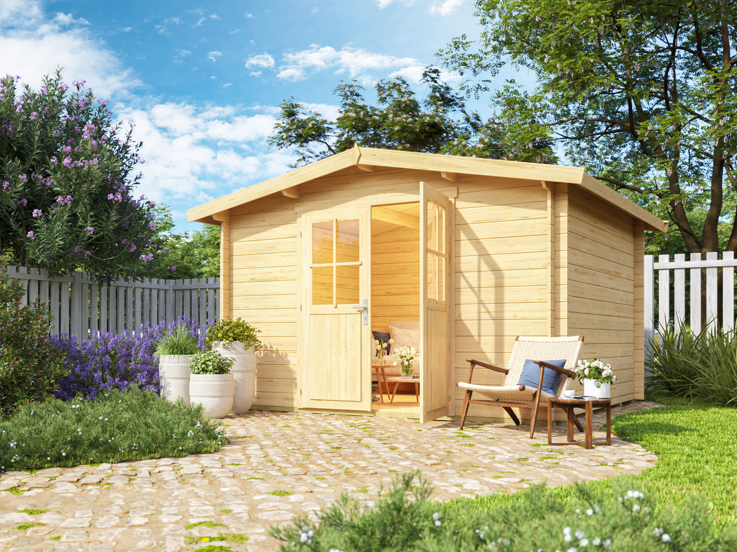 Fjordholz Satteldach Holzgartenhaus Modell Eliza 4D | 3x2m