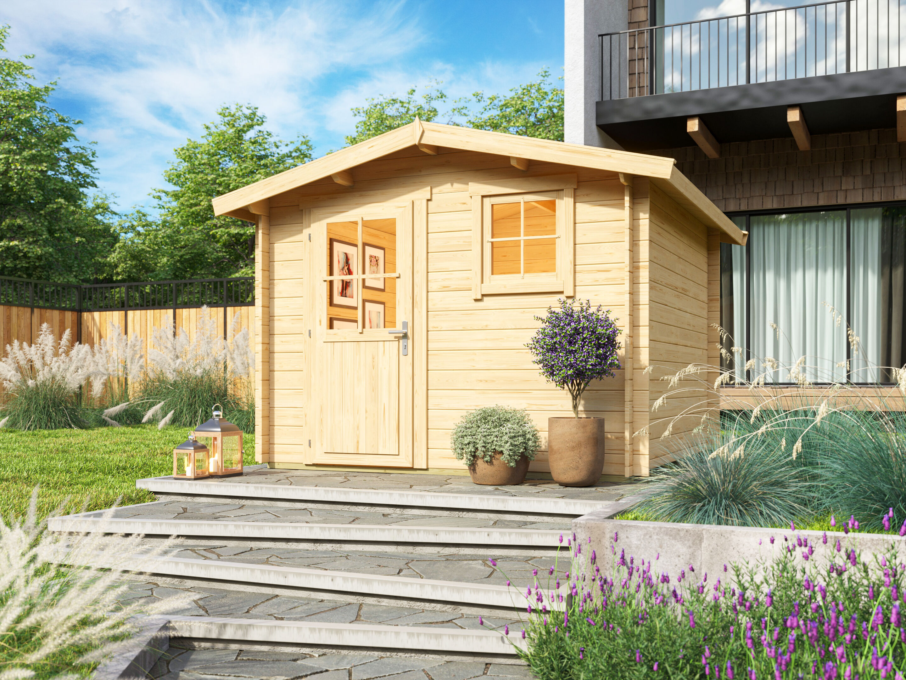 Fjordholz Satteldach Holzgartenhaus Modell Eliza 3B | 3x3m