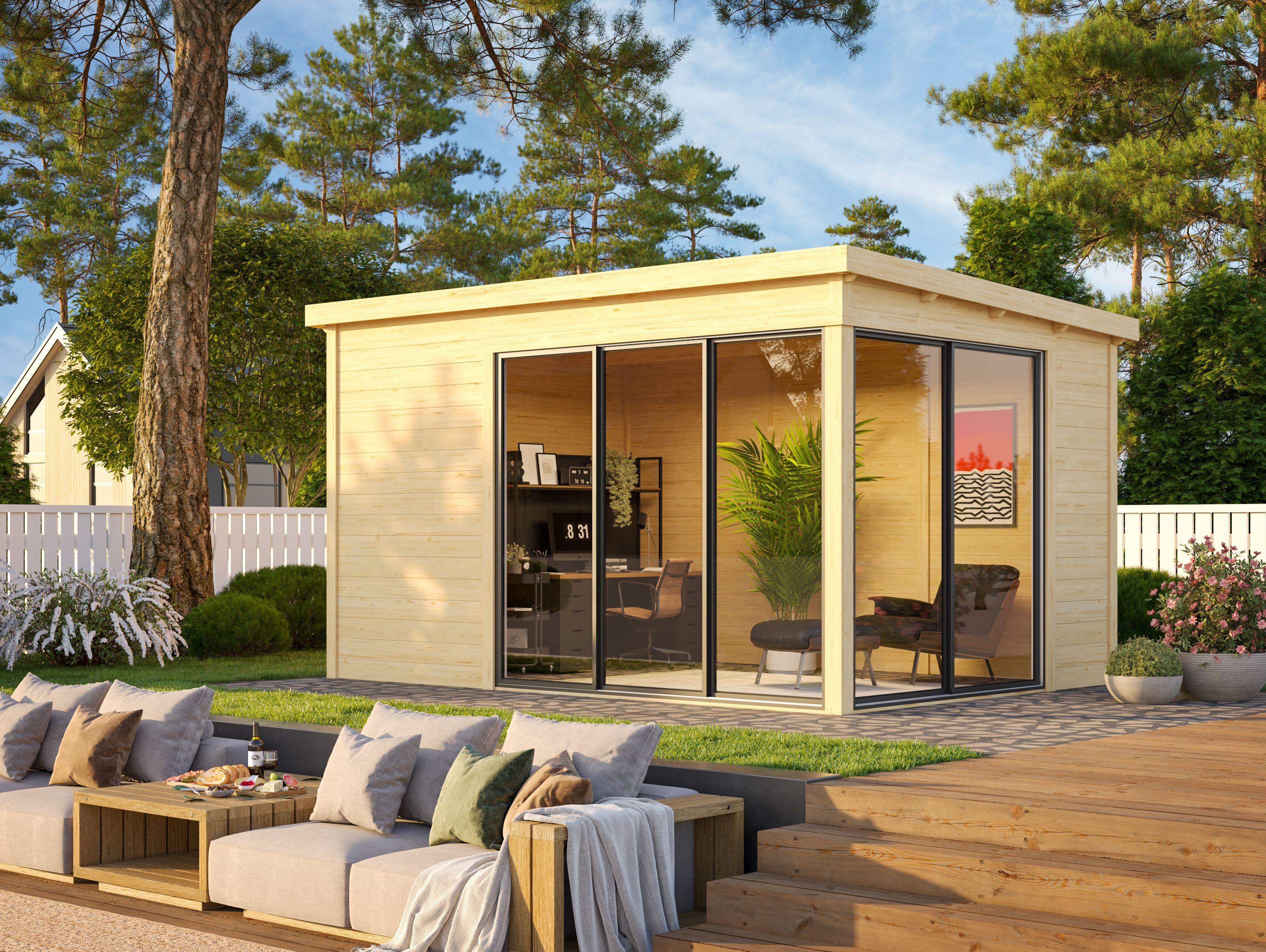 Fjordholz Holzgartenhaus Modell Mia 28 C | 4x3m
