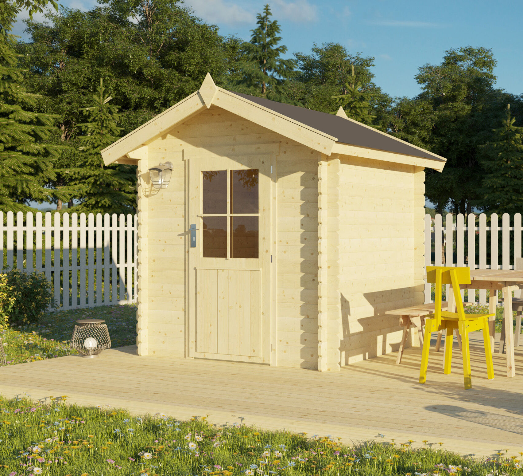 Fjordholz Holzgartenhaus Modell Anna 28 | 2x2m