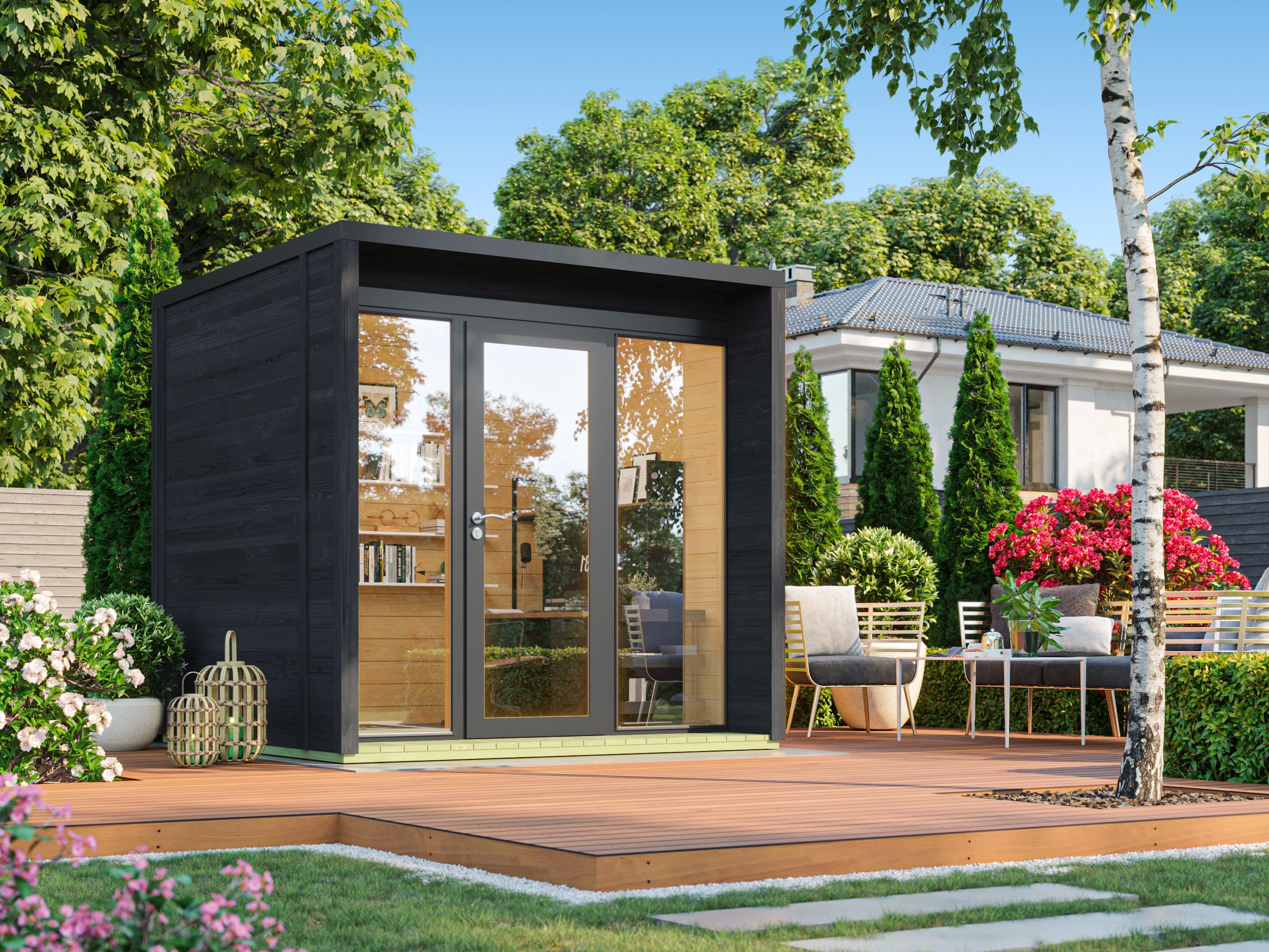 Fjordholz Holzgartenhaus Modell Office Box Größe XS sc | 2x2m