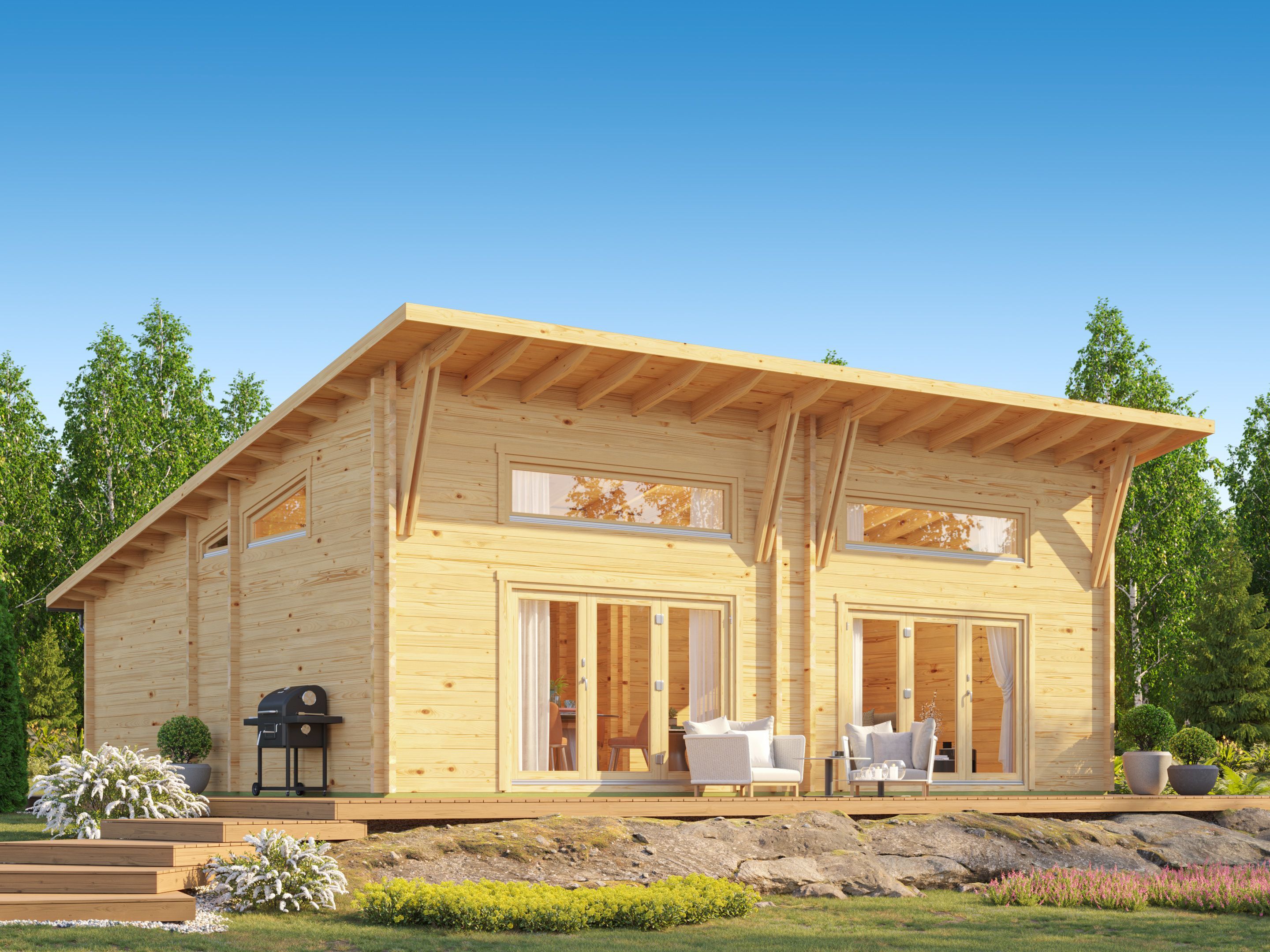 Fjordholz Ferienhaus Modell Darcy 70 | 8x6m