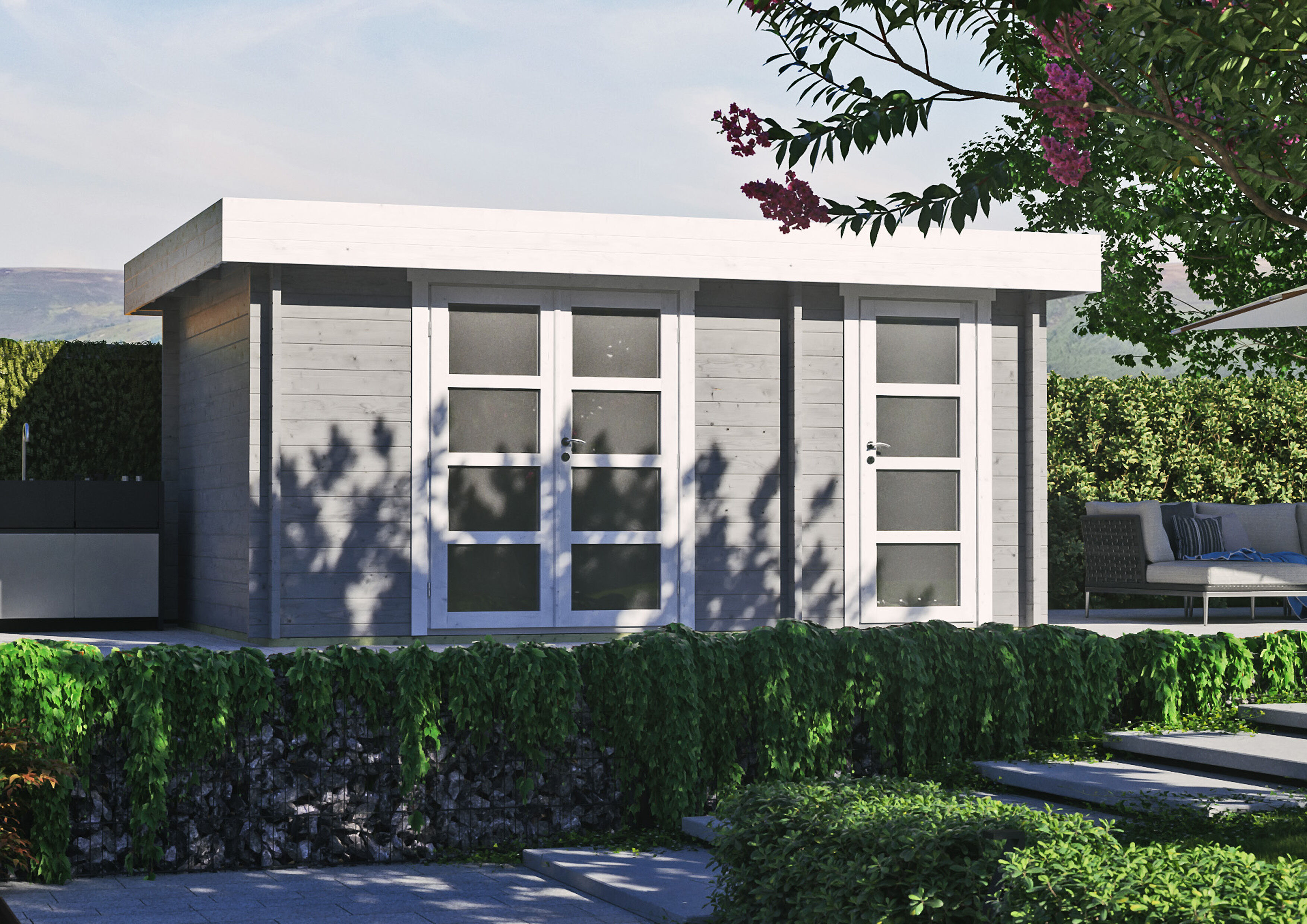 Fjordholz Holzgartenhaus Modell Brita 44 | 5x3m