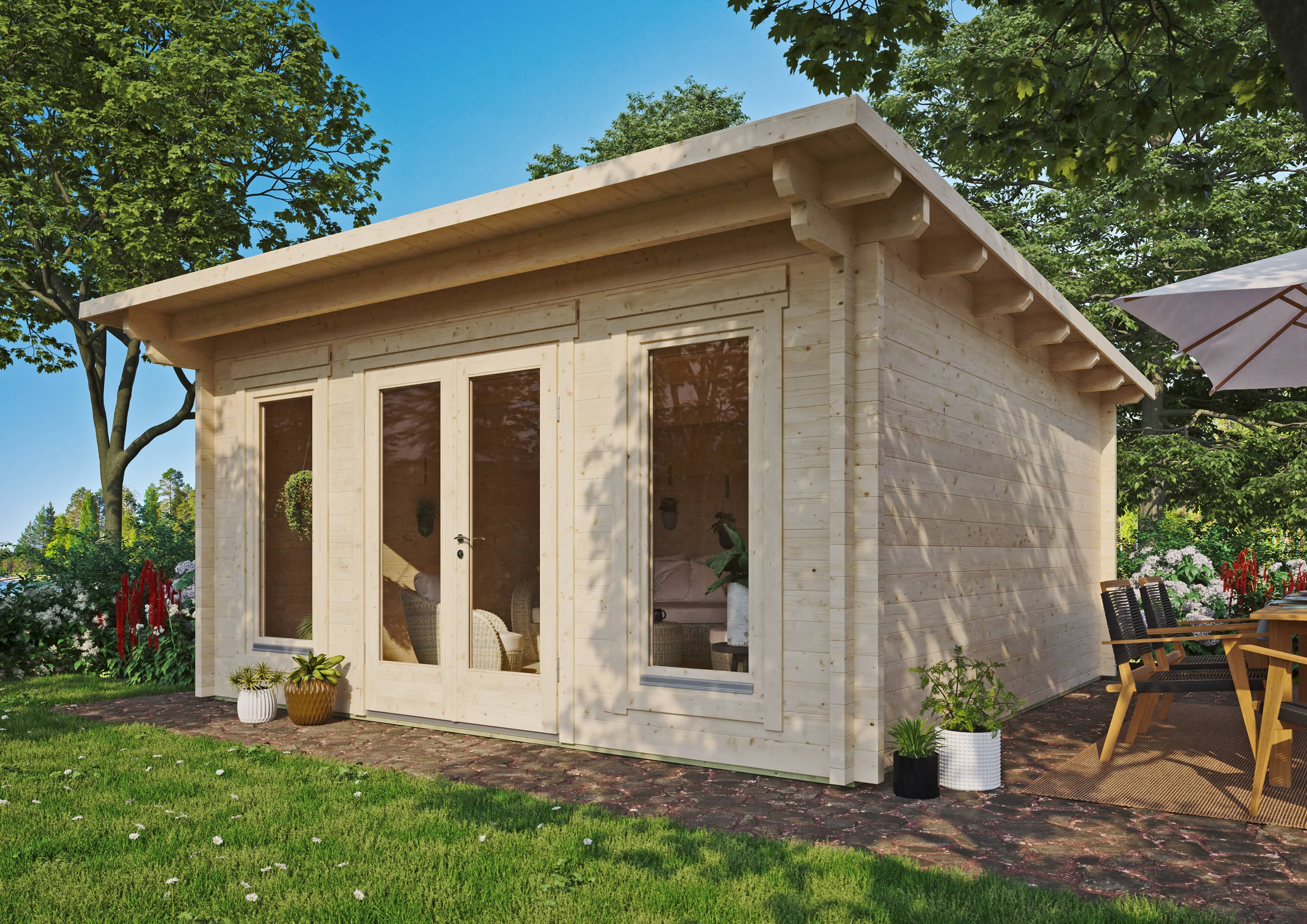Fjordholz Holzgartenhaus Modell Jacob 70 F | 5x4m
