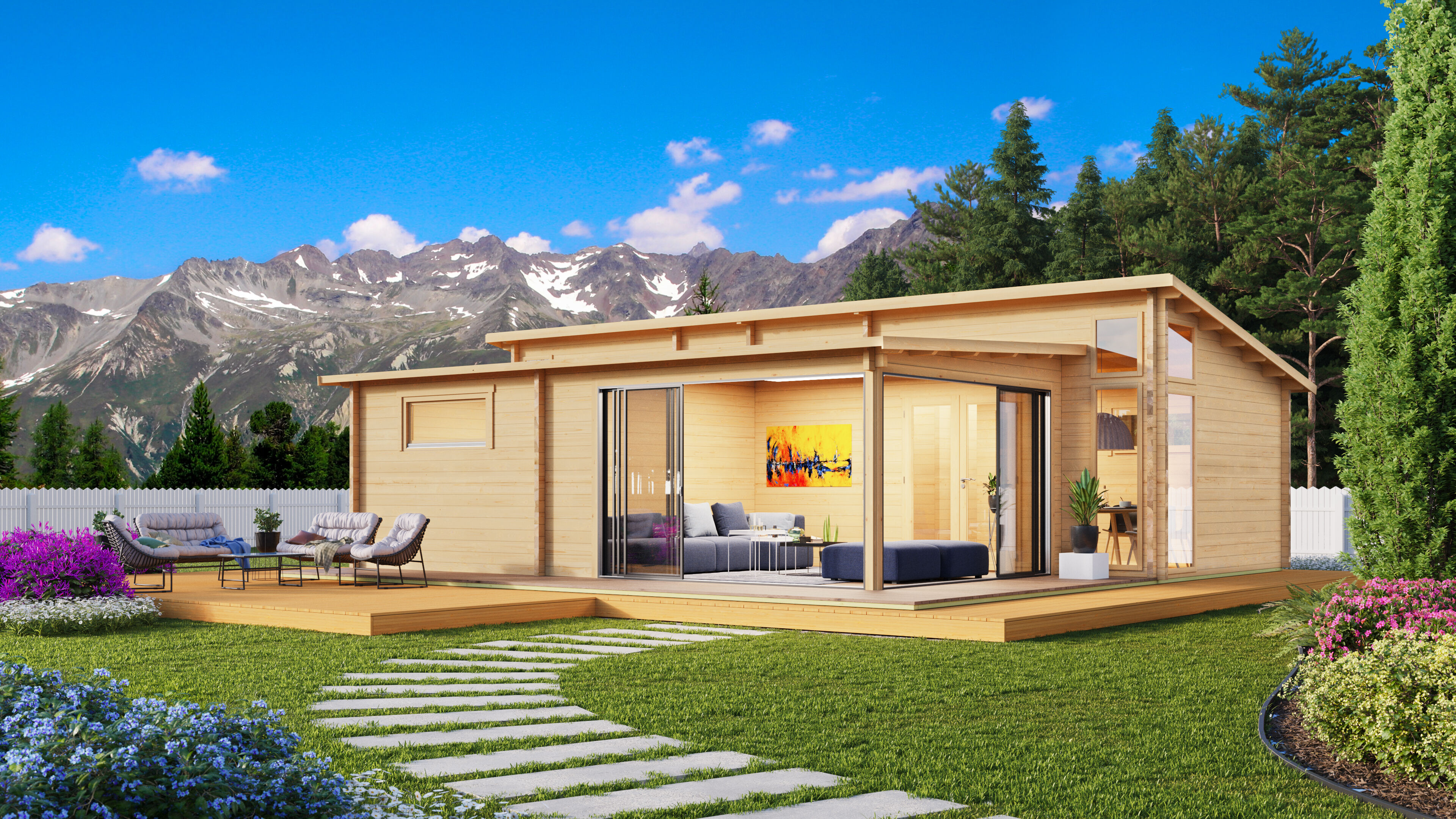 Fjordholz Ferien- und Freizeithaus Modell Nizza | 10x8m